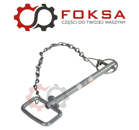 Sworzeń zaczepu z zawleczką i łańcuchem