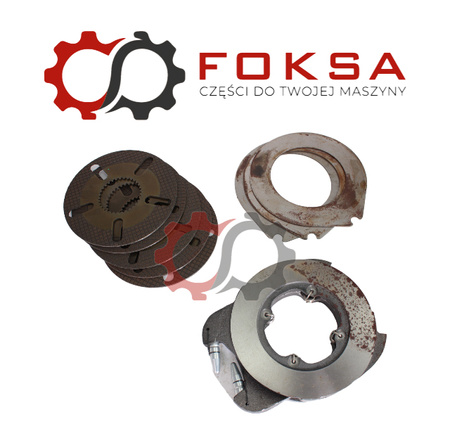 Hamulec kompletny tylniej osi z wałkiem - lewy ORG