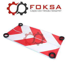 Naklejka na stabilizatory - czerwona kpl. 2szt