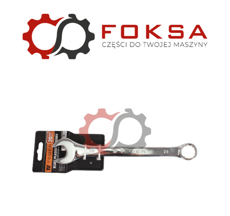 Klucz płasko-oczkowy 20 mm / TEGER