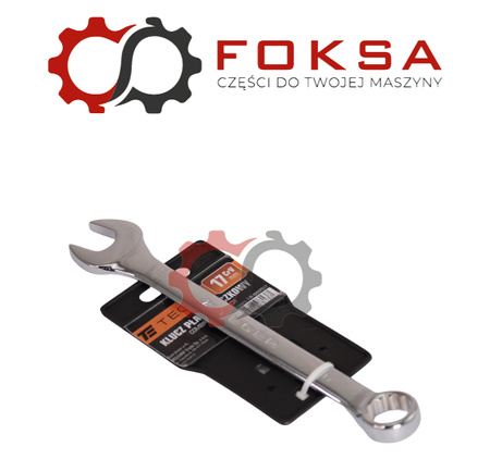 Klucz płasko-oczkowy 17 mm / TEGER