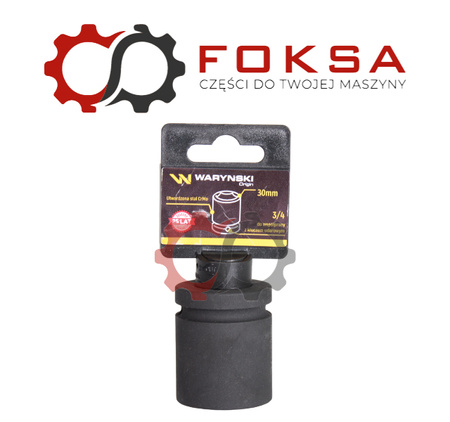 Nasadka udarowa sześciokątna 3/4", 30mm