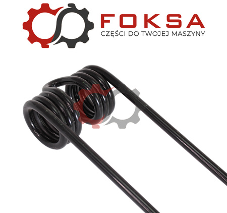 Pales sprężysty zgrabiarki