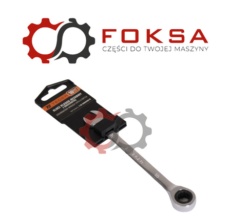 Klucz płasko-oczkowy z grzechotką 10 mm / TEGER