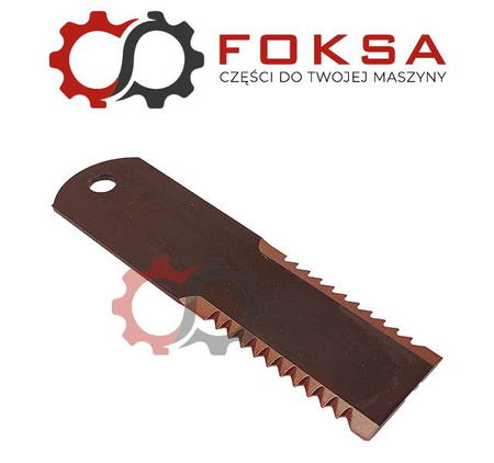 Nóż sieczkarni zębaty