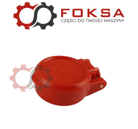 Pokrywa gniazda hydraulicznego z dekielkiem - czerwona FASTER