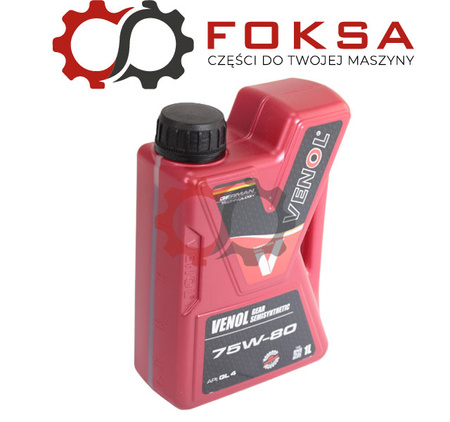 Olej przedkładniowy do skrzyni biegów VENOL 1L 75W80