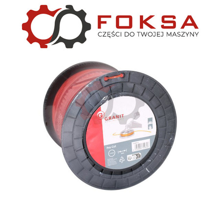 Żyłka podkaszarki 2,4 x 176m okrągła - pomarańczowa