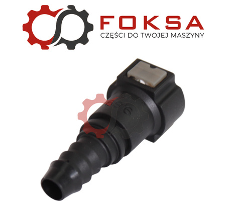 Szybkozłącze przewodu paliwowego z oringiem (tekalan) prosty, przewód 9,89mm, 10