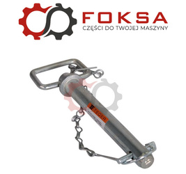 Sworzeń zaczepu z zawleczką i łańcuchem