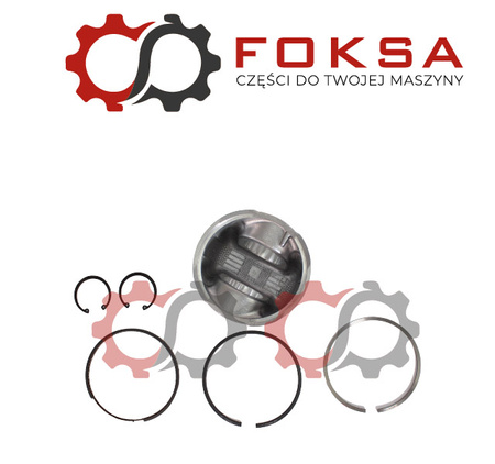 Tłok z pierściami KMP (bez sworznia)