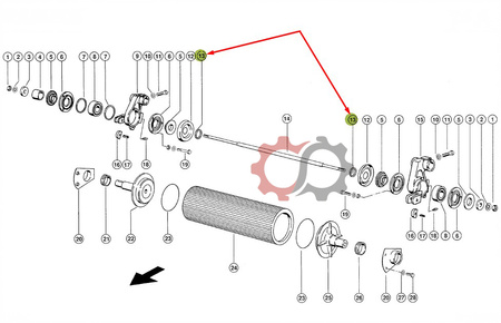 Tulejka dystansowa gniotownika