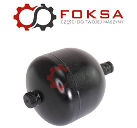 Hydroakumulator amortyzacji przedniej osi