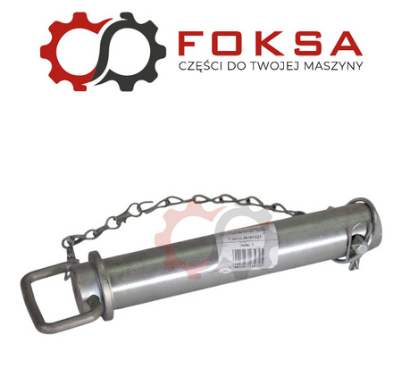 Sworzeń zaczepu z zawleczką i łańcuchem