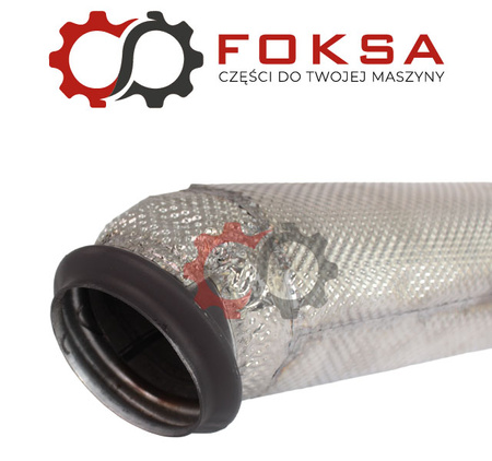 Kolanko tłumika z izolacją termiczną