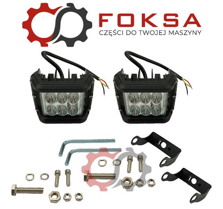 Lampa robocza CREE LED 12LEDx5W, doświetlanie zakrętów (zestaw 2 szt)