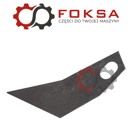 Skrobak metalowy podsiewacza nawozów - lewy ORG