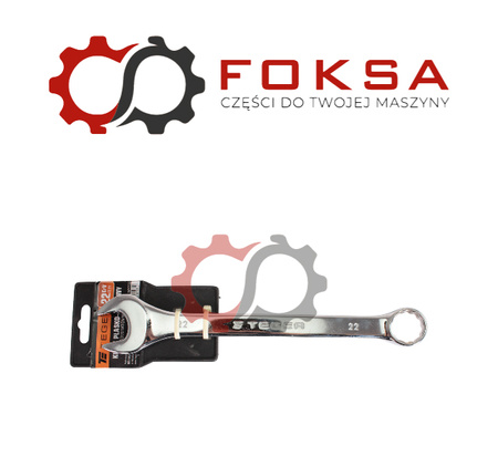 Klucz płasko-oczkowy 22 mm / TEGER