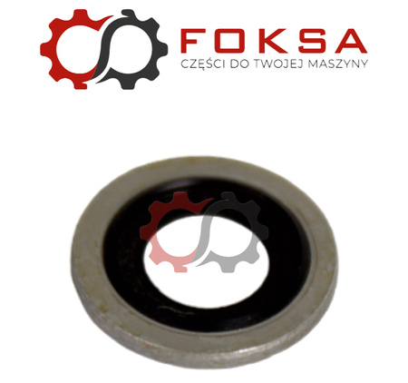 Podkładka metalowo - gumowa rurki przelewu