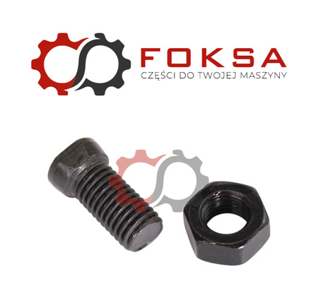 Śrudba płużna z nakrętką i wycięciem jednośtronnym ORG