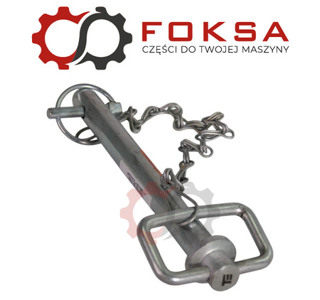 Sworzeń zaczepu z zawleczką i łańcuchem