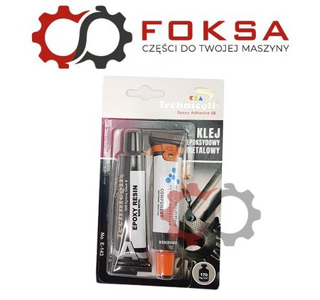 Klej do metalu dwuskładnikowy (płynny metal) TECHNICQLL 20ml