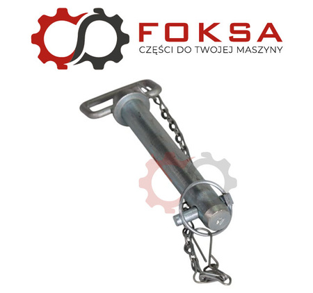 Sworzeń zaczepu z zawleczką i łańcuchem