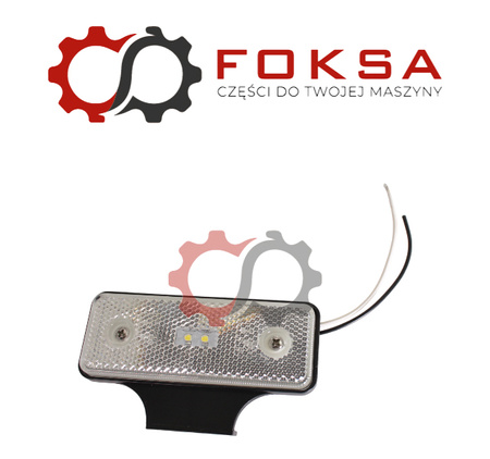 Lampa obrysowa przednia 2LED, biała