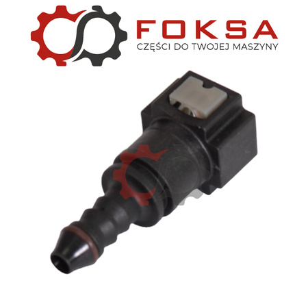 Szybkozłącze przewodu paliwowego z oringiem (tekalan) prosty, przewód 7,89mm, 6