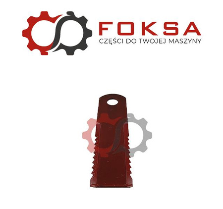 Nóż sieczkarni zębaty