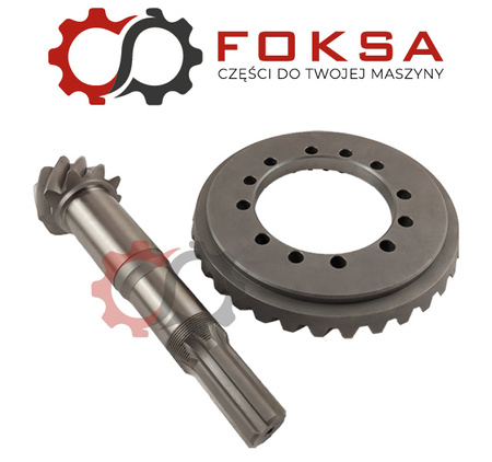 Wałek ataku z kołem talerzowym