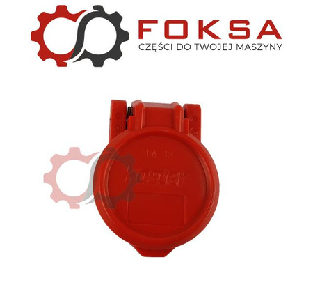 Pokrywa gniazda hydraulicznego z dekielkiem - czerwona FASTER