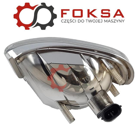 Lampa robocza prostokątna prawa z żarówką H27