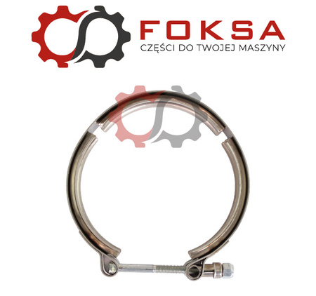 Obejma zaciskowa rury turbiny