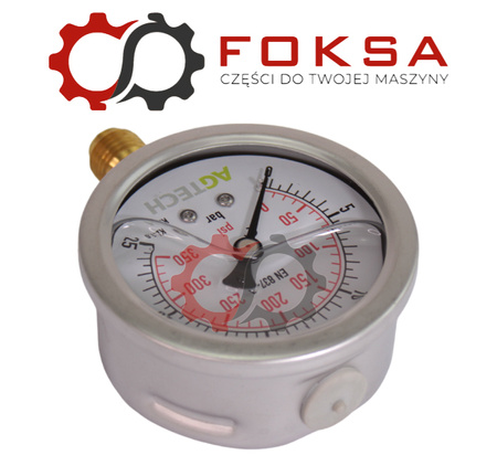 Manometr glicerynowy 0-25bar