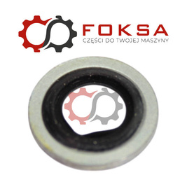 Podkładka metalowo - gumowa z prowadzeniem M6