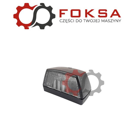 Lampa tablicy rejestracyjnej