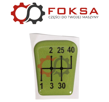 Emblemat dźwigni zmiany biegów ORG
