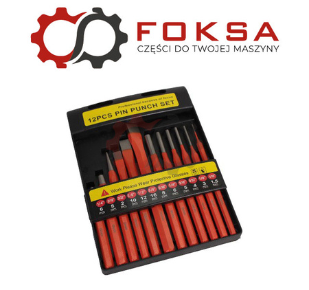 Zestaw przecinaków, wybijaków, punktaków