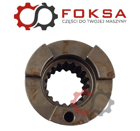 Sprzęgło kłowe z otworem