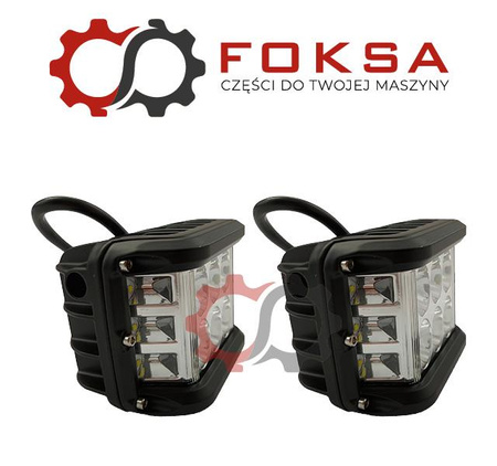 Lampa robocza CREE LED 12LEDx5W, doświetlanie zakrętów (zestaw 2 szt)