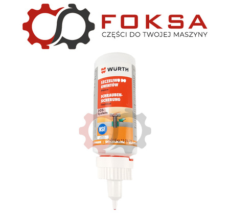 Klej / Preparat do osadzania śrub - mocny - zielony 50ml WURTH