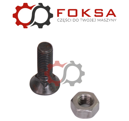 Śruba z nakrętką do lemiesza