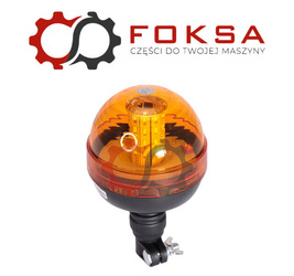 Lampa błyskowa 40 LED niska, mocowanie na trzpień / kogut