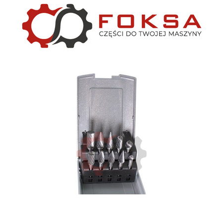 Zestaw frezów z węglikiem wolframu do stali 10szt