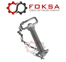 Sworzeń zaczepu z zawleczką i łańcuchem