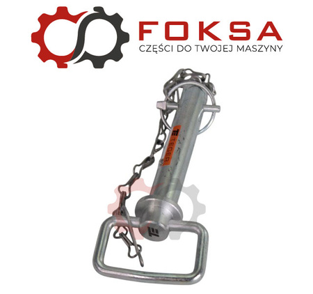 Sworzeń zaczepu z zawleczką i łańcuchem