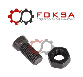 Śrudba płużna z nakrętką i wycięciem jednośtronnym ORG