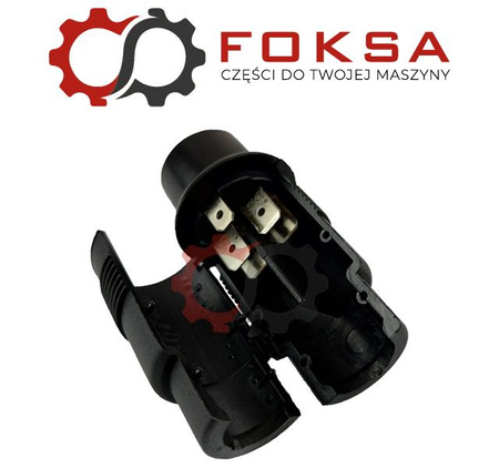 Wtyczka elektryczna przewodu 3 piny plastikowa