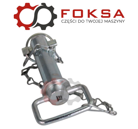 Sworzeń zaczepu z zawleczką i łańcuchem